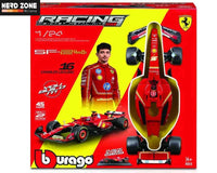 BBURAGO - Ferrari F1 Sf-24 - N.16 Charles Leclerc With Helmet - Model Kit 1:24