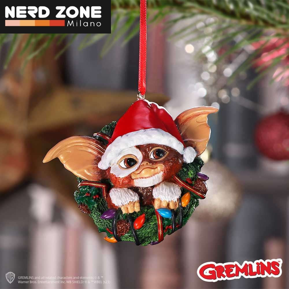 NEMESIS NOW - Gremlins Gizmo In Wreath Hanging Ornament