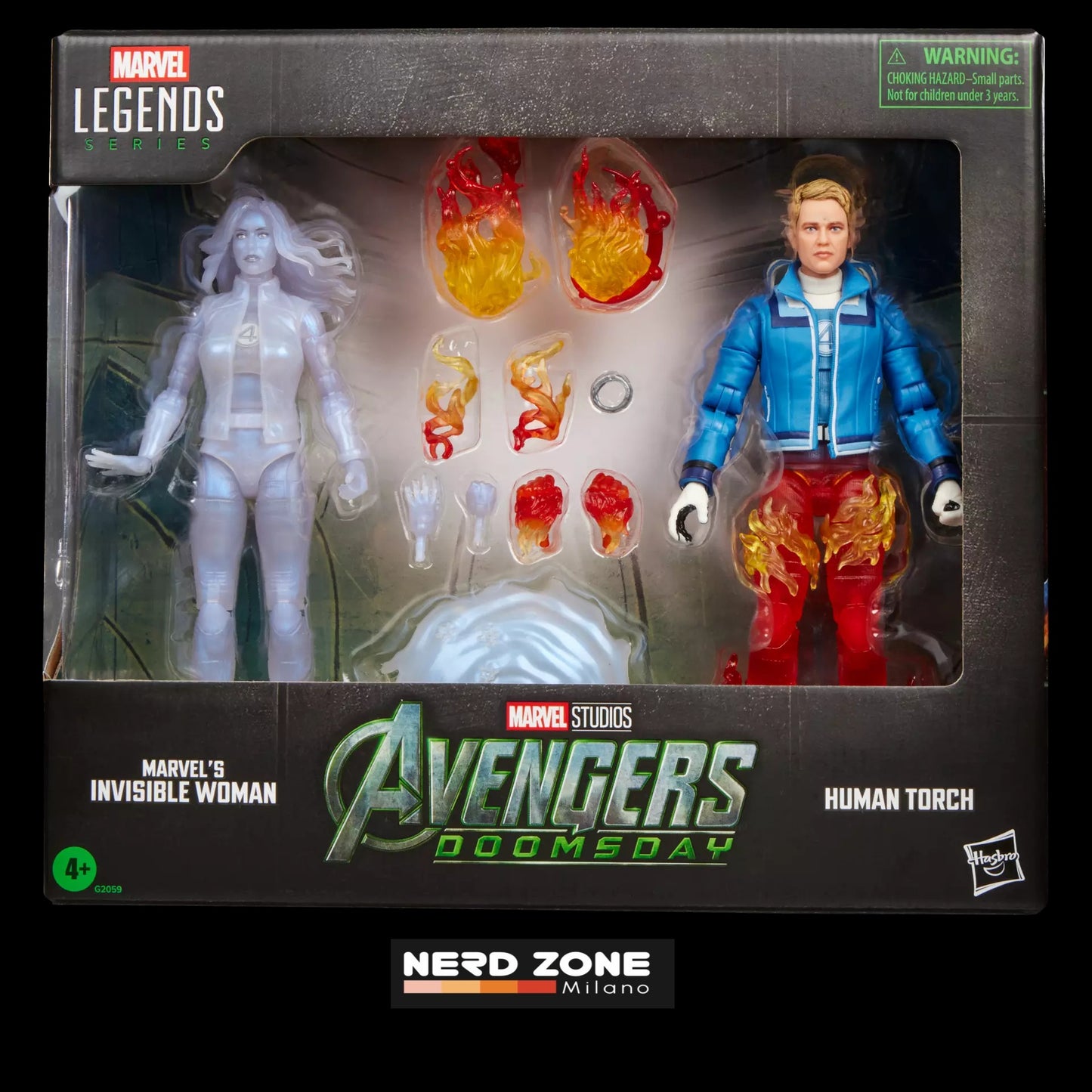 PRE ORDINE HASBRO - Marvel Legends Avengers Doomsday Human Torch And Invisible Woman Action Figures