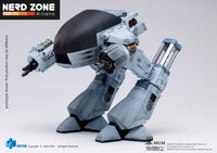 HIYA - Robocop Exquisite Mini Action Figure with Sound Feature 1/18 Battle Damaged ED209 15 cm
