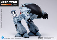 HIYA - Robocop Exquisite Mini Action Figure with Sound Feature 1/18 Battle Damaged ED209 15 cm