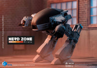 HIYA - Robocop Exquisite Mini Action Figure with Sound Feature 1/18 Battle Damaged ED209 15 cm