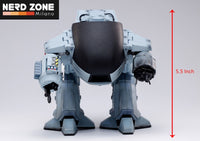 HIYA - Robocop Exquisite Mini Action Figure with Sound Feature 1/18 Battle Damaged ED209 15 cm