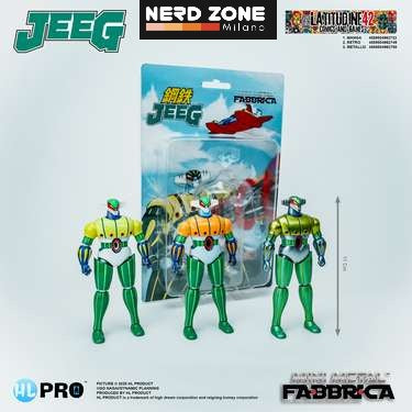 HL PRO - HIGHDREAM - Jeeg Mini Metal Fabbrica Manga (Yellow) Action Figure