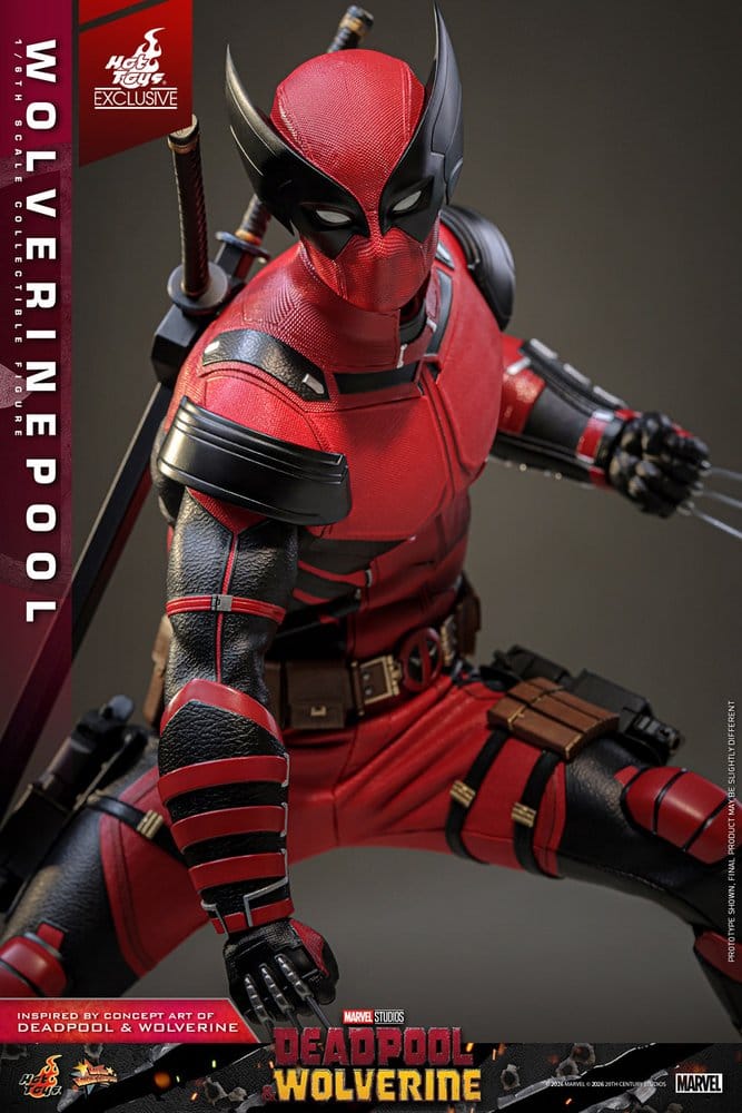 HOT TOYS - Deadpool & Wolverine Movie Masterpiece Action Figure 1/6 Wolverinepool Hot Toys Exclusive 31 cm