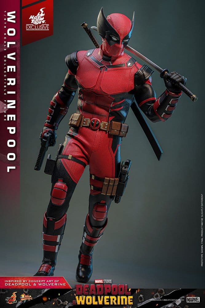 HOT TOYS - Deadpool & Wolverine Movie Masterpiece Action Figure 1/6 Wolverinepool Hot Toys Exclusive 31 cm