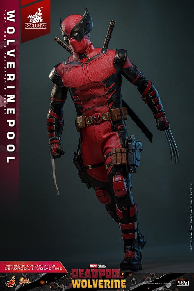 HOT TOYS - Deadpool & Wolverine Movie Masterpiece Action Figure 1/6 Wolverinepool Hot Toys Exclusive 31 cm