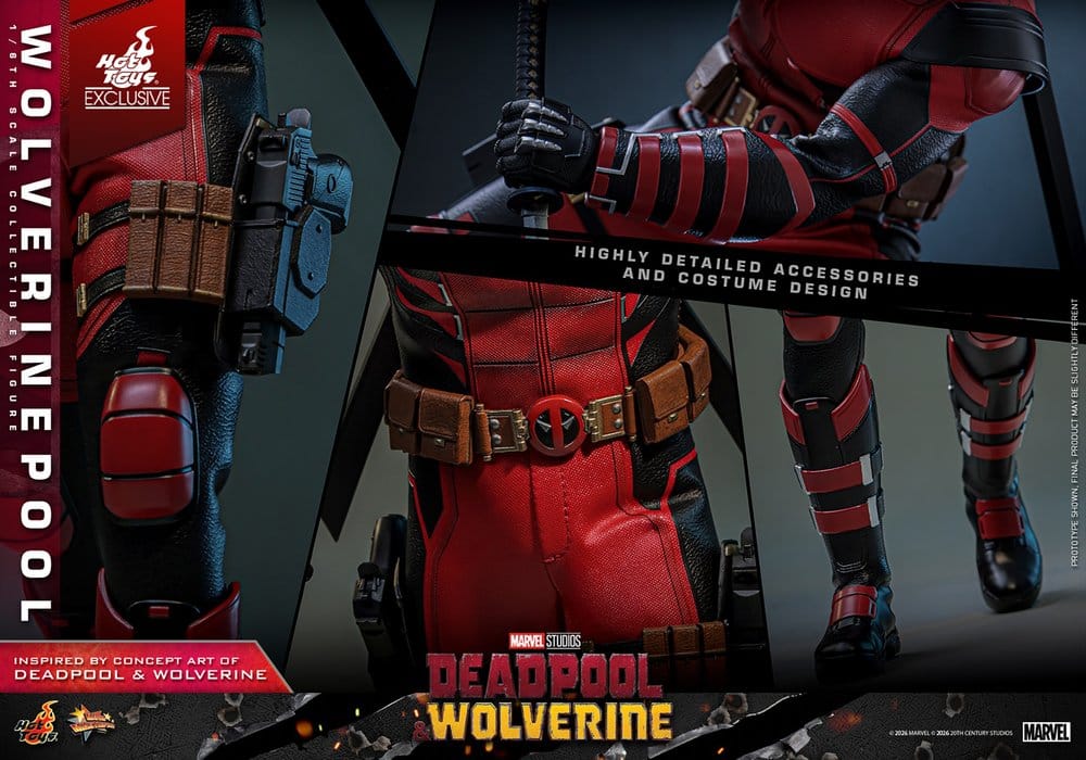 HOT TOYS - Deadpool & Wolverine Movie Masterpiece Action Figure 1/6 Wolverinepool Hot Toys Exclusive 31 cm