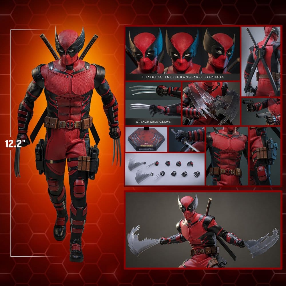 HOT TOYS - Deadpool & Wolverine Movie Masterpiece Action Figure 1/6 Wolverinepool Hot Toys Exclusive 31 cm