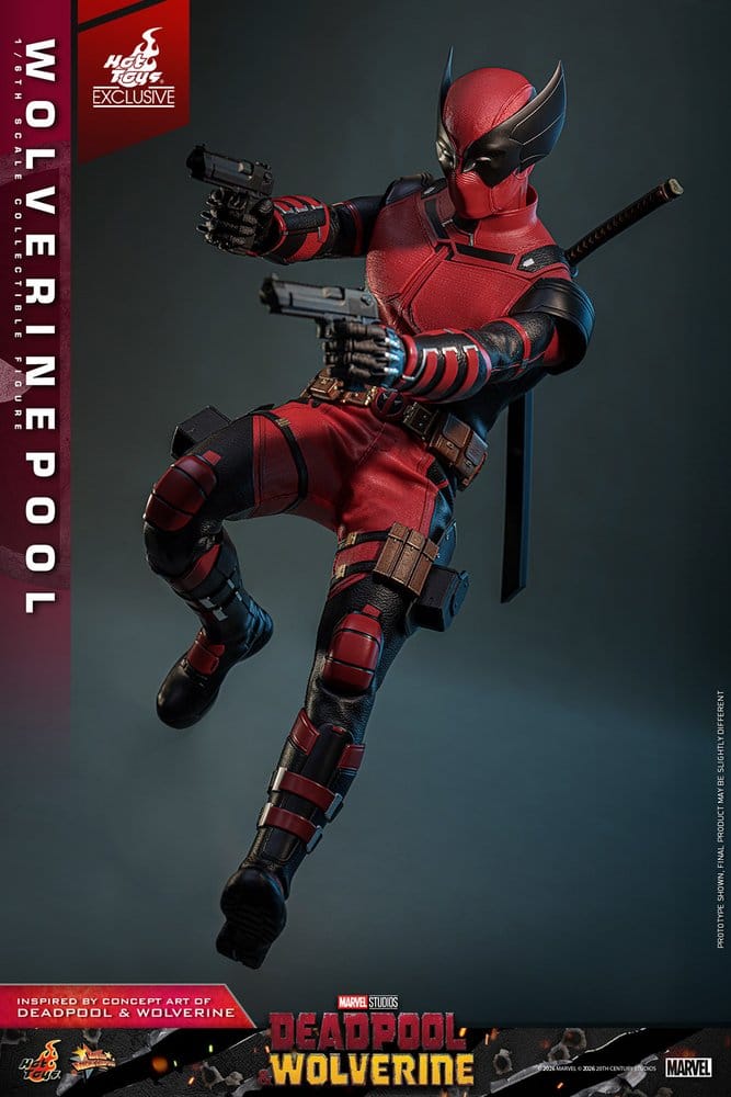 HOT TOYS - Deadpool & Wolverine Movie Masterpiece Action Figure 1/6 Wolverinepool Hot Toys Exclusive 31 cm