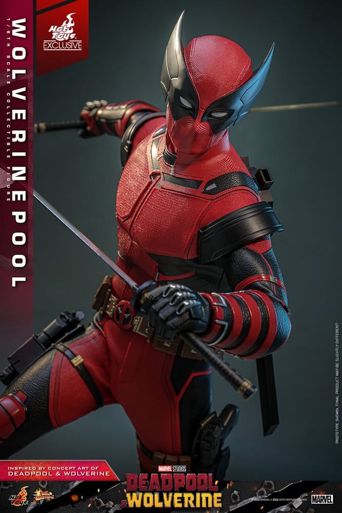 HOT TOYS - Deadpool & Wolverine Movie Masterpiece Action Figure 1/6 Wolverinepool Hot Toys Exclusive 31 cm
