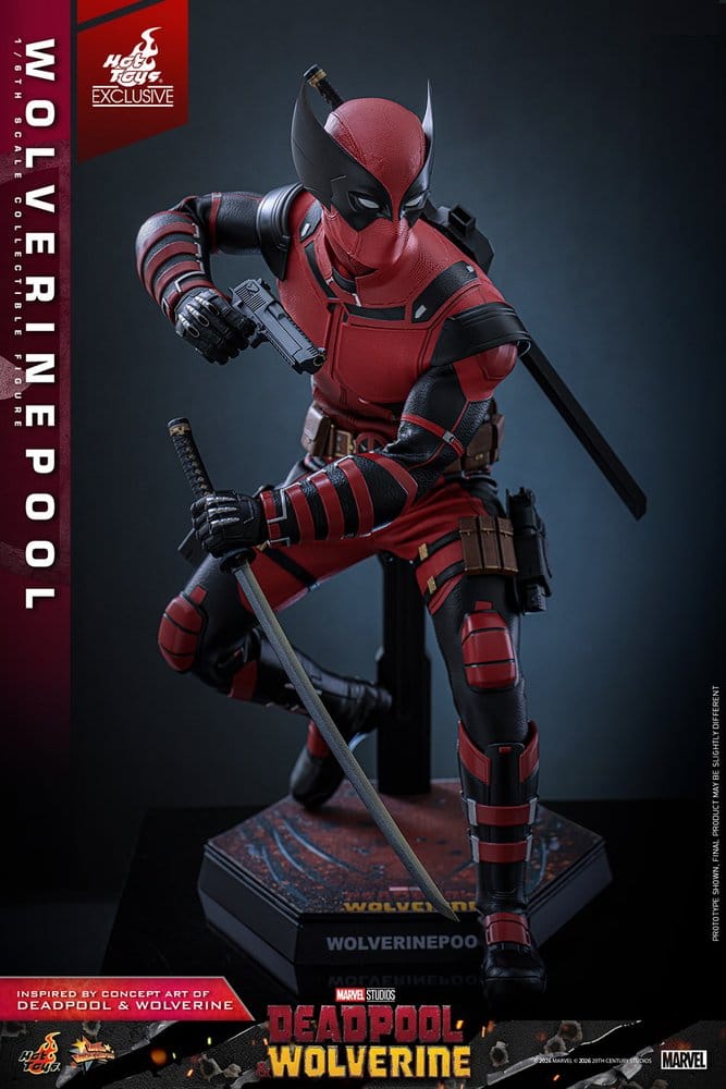 HOT TOYS - Deadpool & Wolverine Movie Masterpiece Action Figure 1/6 Wolverinepool Hot Toys Exclusive 31 cm