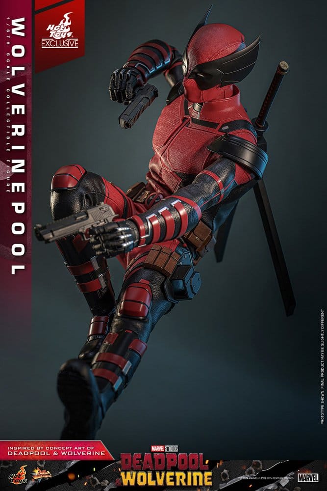 HOT TOYS - Deadpool & Wolverine Movie Masterpiece Action Figure 1/6 Wolverinepool Hot Toys Exclusive 31 cm