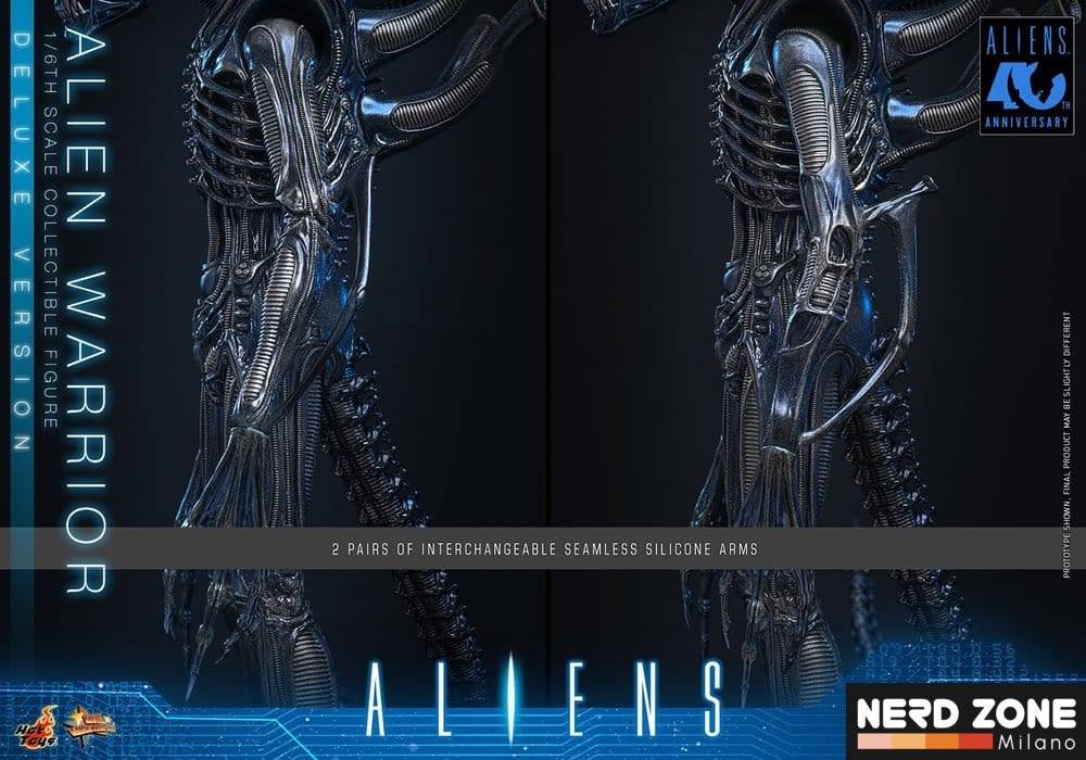 PRE ORDINE - HOT TOYS - Alien Movie Masterpiece Action Figure 1/6 Alien Warrior (Deluxe Version) 39 cm