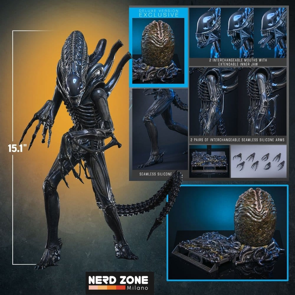 PRE ORDINE - HOT TOYS - Alien Movie Masterpiece Action Figure 1/6 Alien Warrior (Deluxe Version) 39 cm