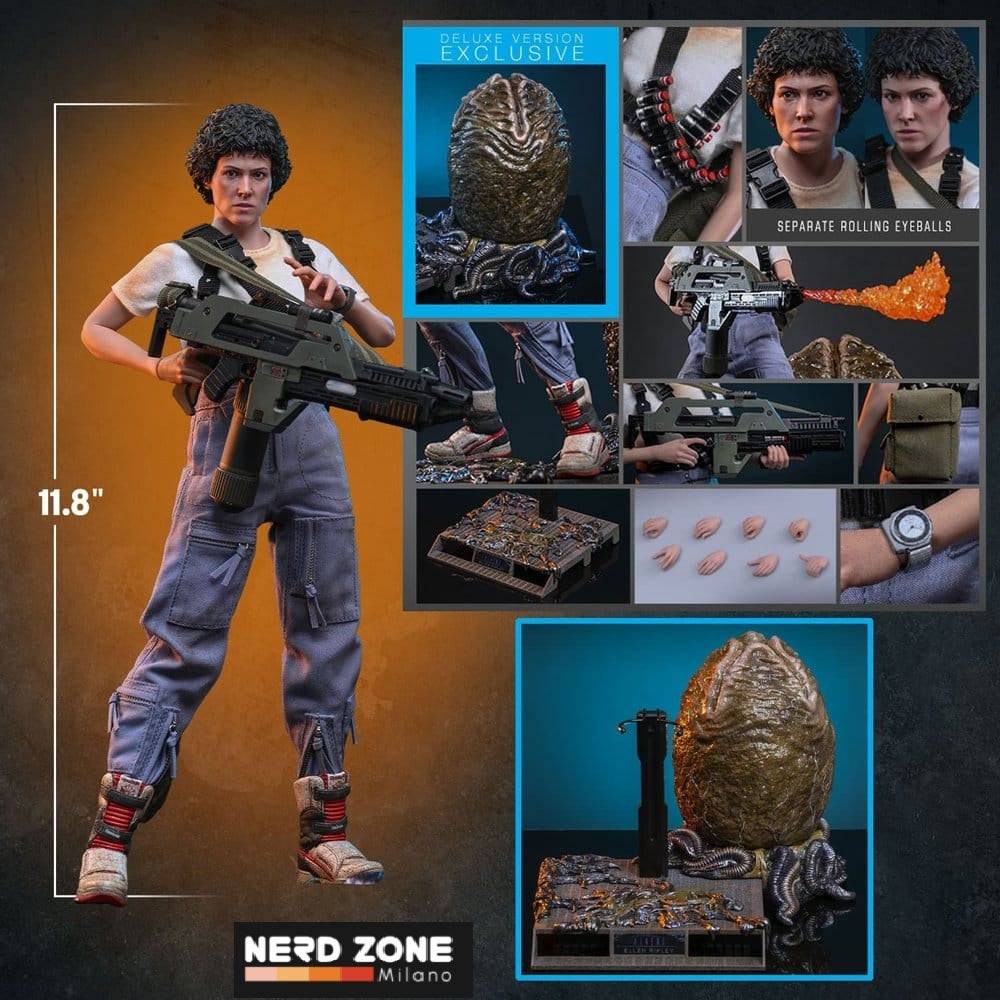 PRE ORDINE - HOT TOYS - Alien Movie Masterpiece Action Figure 1/6 Ellen Ripley (Deluxe Version) 30 cm