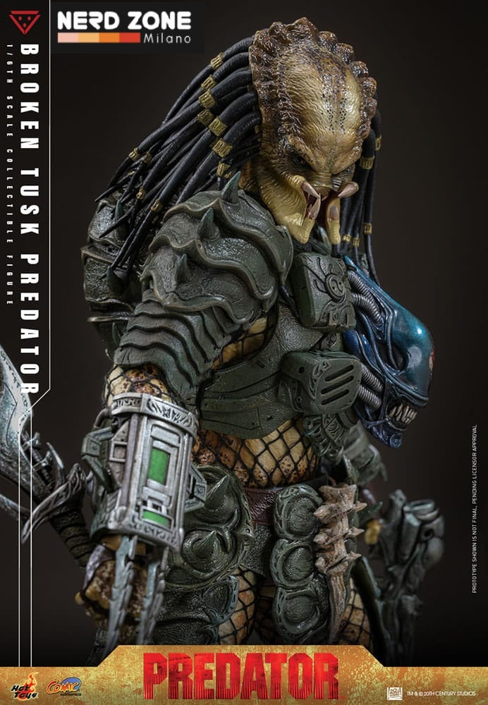 HOT TOYS - Alien vs. Predator Comic Masterpiece Action Figure 1/6 Broken Tusk Predator 35 cm CMS029