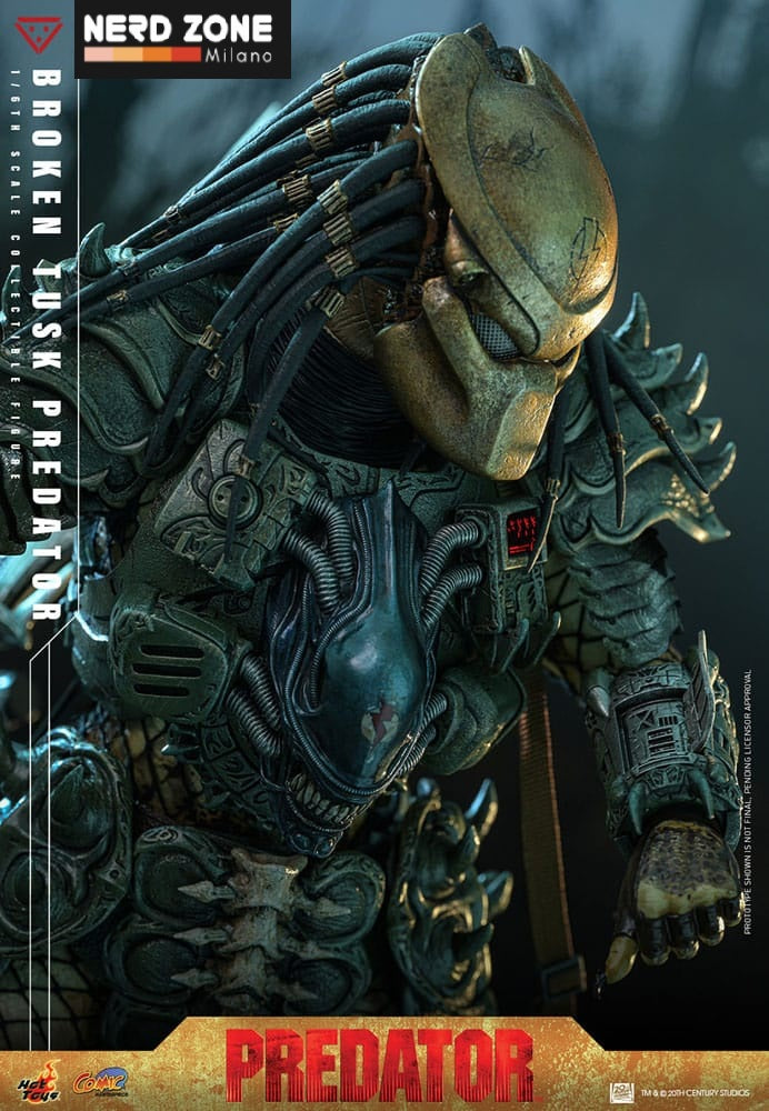 HOT TOYS - Alien vs. Predator Comic Masterpiece Action Figure 1/6 Broken Tusk Predator 35 cm CMS029