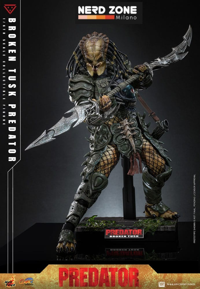 HOT TOYS - Alien vs. Predator Comic Masterpiece Action Figure 1/6 Broken Tusk Predator 35 cm CMS029
