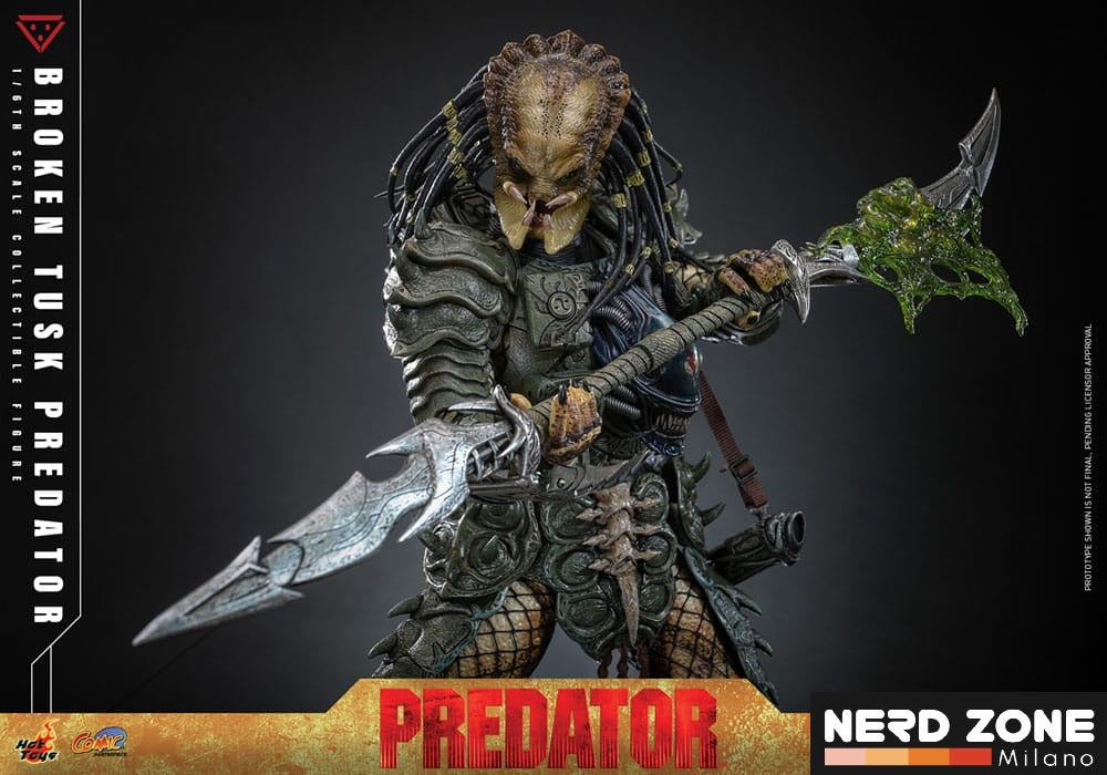 HOT TOYS - Alien vs. Predator Comic Masterpiece Action Figure 1/6 Broken Tusk Predator 35 cm CMS029