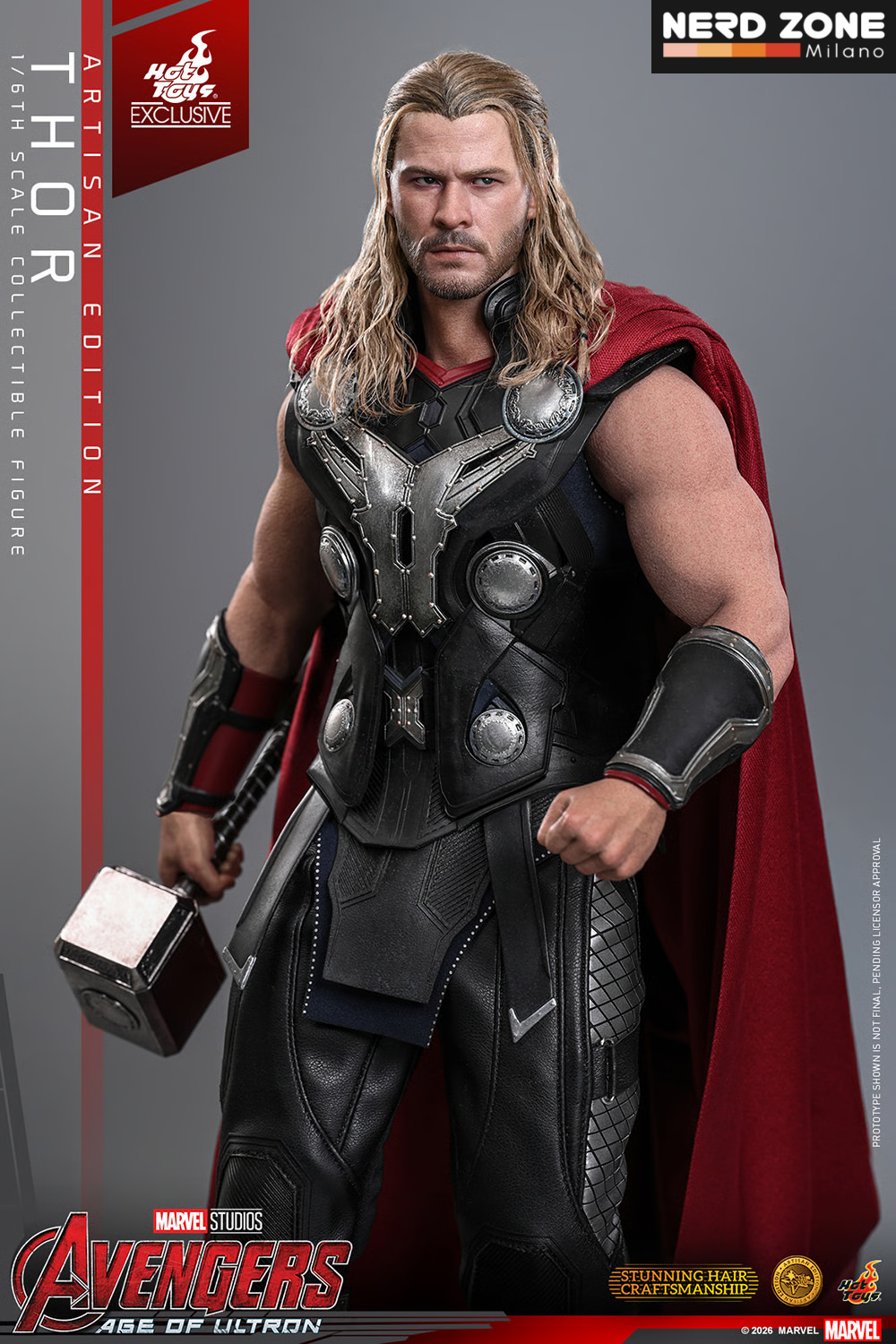 PRE ORDINE HOT TOYS - Avengers: Age of Ultron Action Figure 1/6 Thor (Artisan Edition) Hot Toys Exclusive 32 cm