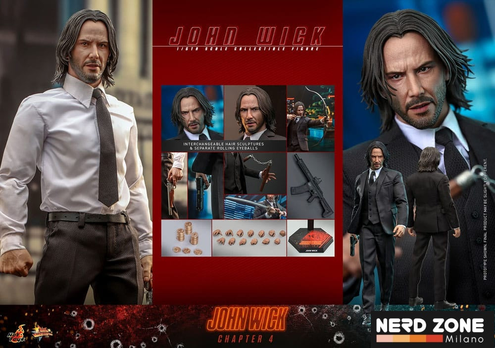 HOT TOYS - John Wick: Chapter 4 Movie Masterpiece Action Figure 1/6 John Wick 30 cm