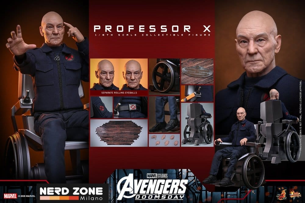 PRE ORDINE - HOT TOYS - Marvel X-Men Action Figure 1/6 Professor X 25 cm