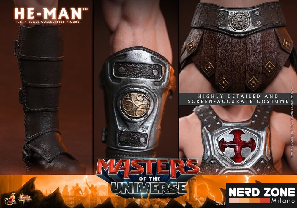 PRE ORDINE - HOT TOYS - Masters of the Universe Movie Masterpiece Action Figure 1/6 He-Man 31 cm