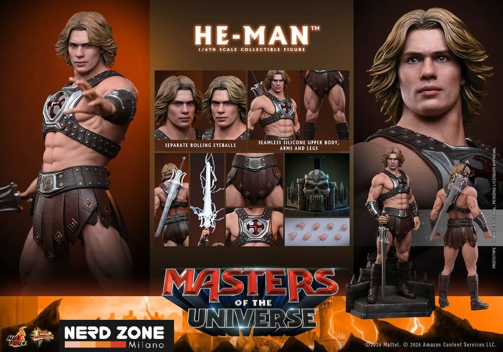 PRE ORDINE - HOT TOYS - Masters of the Universe Movie Masterpiece Action Figure 1/6 He-Man 31 cm