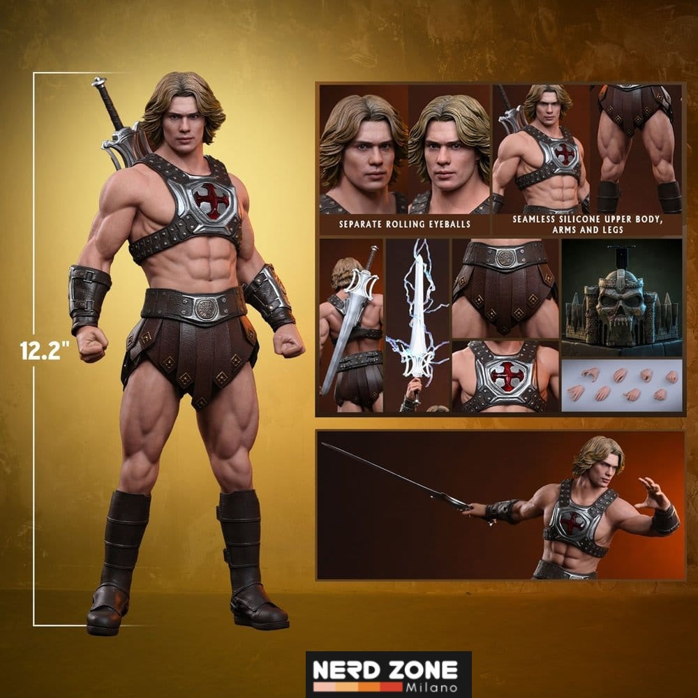 PRE ORDINE - HOT TOYS - Masters of the Universe Movie Masterpiece Action Figure 1/6 He-Man 31 cm