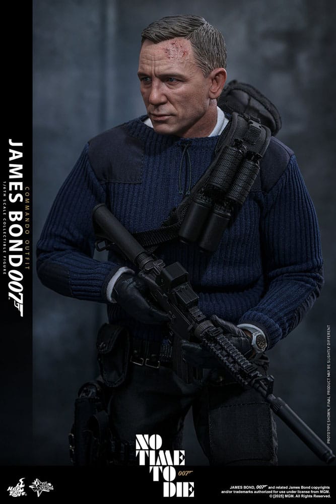 HOT TOYS - No Time To Die Movie Masterpiece Action Figure 1/6 James Bond (Commando Outfit) Hot Toys Exclusive 30 cm MMS804