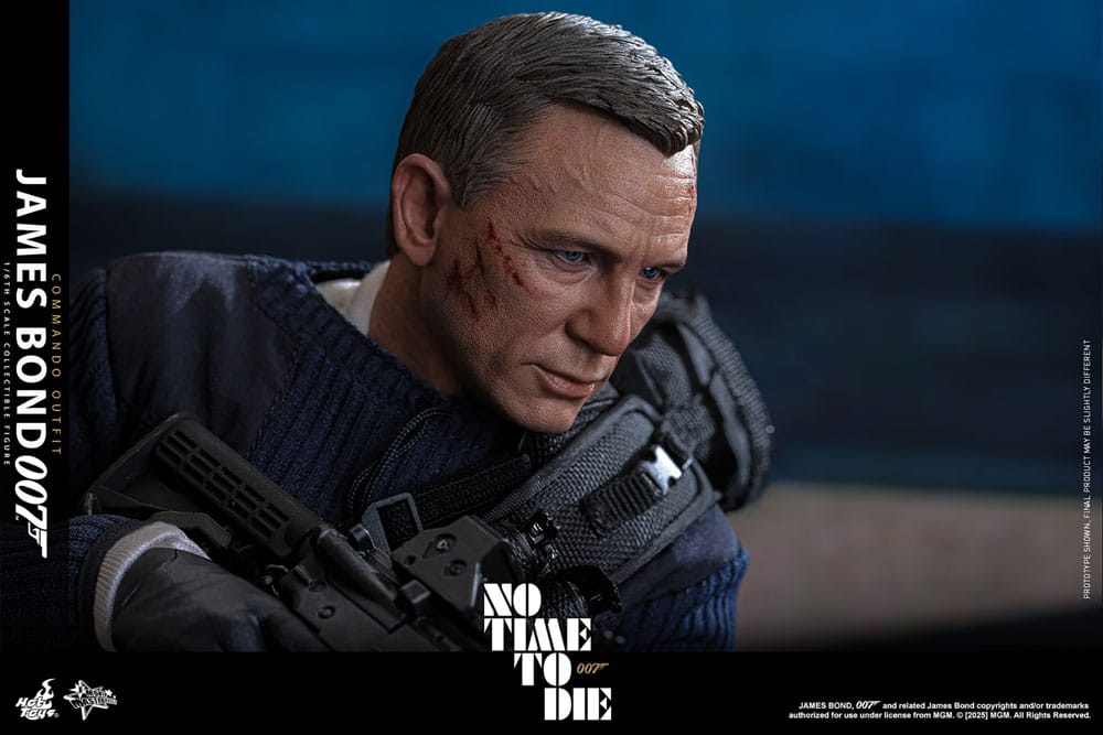 HOT TOYS - No Time To Die Movie Masterpiece Action Figure 1/6 James Bond (Commando Outfit) Hot Toys Exclusive 30 cm MMS804