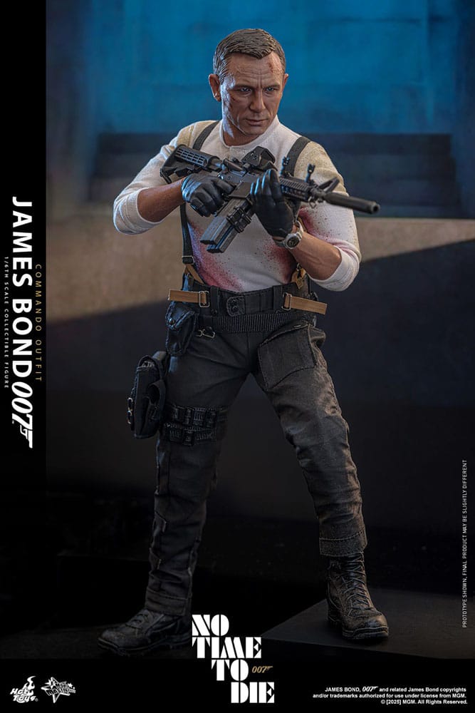 HOT TOYS - No Time To Die Movie Masterpiece Action Figure 1/6 James Bond (Commando Outfit) Hot Toys Exclusive 30 cm MMS804