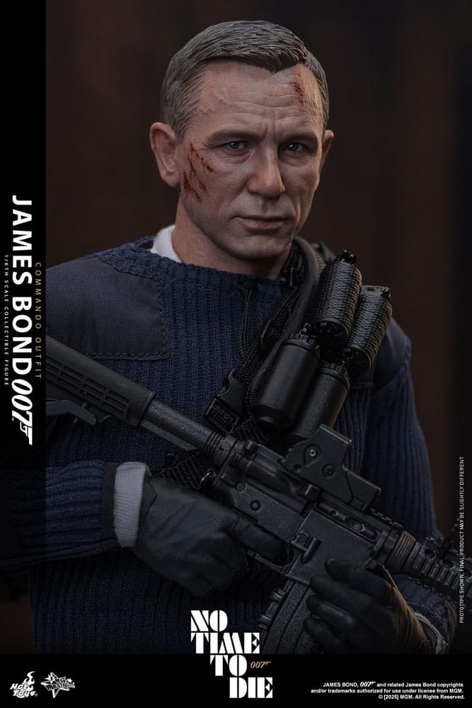 HOT TOYS - No Time To Die Movie Masterpiece Action Figure 1/6 James Bond (Commando Outfit) Hot Toys Exclusive 30 cm MMS804