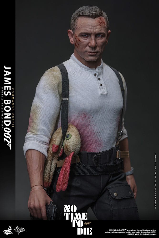 HOT TOYS - No Time To Die Movie Masterpiece Action Figure 1/6 James Bond (Commando Outfit) Hot Toys Exclusive 30 cm MMS804