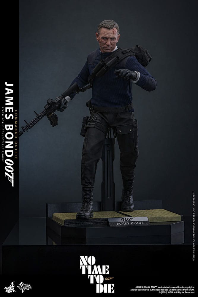 HOT TOYS - No Time To Die Movie Masterpiece Action Figure 1/6 James Bond (Commando Outfit) Hot Toys Exclusive 30 cm MMS804