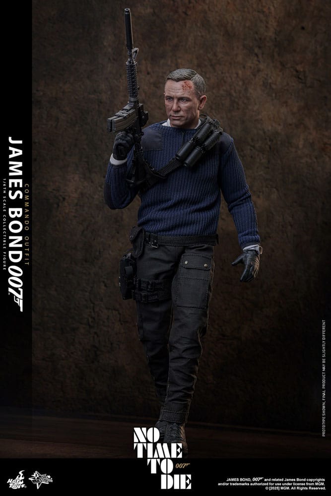 HOT TOYS - No Time To Die Movie Masterpiece Action Figure 1/6 James Bond (Commando Outfit) Hot Toys Exclusive 30 cm MMS804
