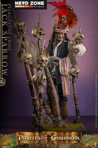 PRE ORDINE - HOT TOYS - Pirates of the Caribbean: Dead Man's Chest Action DX Figure 1/6 Pelegostos Chief Jack Sparrow 30 cm
