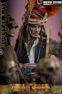 PRE ORDINE - HOT TOYS - Pirates of the Caribbean: Dead Man's Chest Action DX Figure 1/6 Pelegostos Chief Jack Sparrow 30 cm