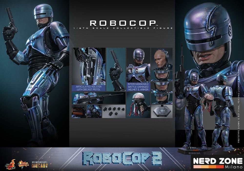 HOT TOYS - ROBOCOP 2 -Robocop Diecast Action Figure 1/6 RoboCop 30 cm (MMS827D74)