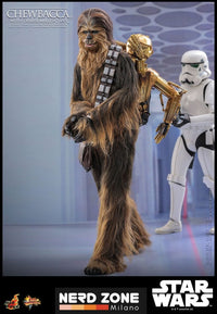 HOT TOYS - STAR WARS - EPISODE V - Chewbacca With Disassembled C-3PO - Action Figure 1/6  MMS766 36 cm