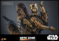 HOT TOYS - STAR WARS - EPISODE V - Chewbacca With Disassembled C-3PO - Action Figure 1/6  MMS766 36 cm