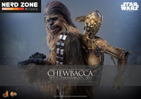 HOT TOYS - STAR WARS - EPISODE V - Chewbacca With Disassembled C-3PO - Action Figure 1/6  MMS766 36 cm