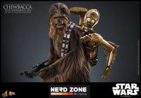 HOT TOYS - STAR WARS - EPISODE V - Chewbacca With Disassembled C-3PO - Action Figure 1/6  MMS766 36 cm