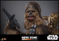 HOT TOYS - STAR WARS - EPISODE V - Chewbacca With Disassembled C-3PO - Action Figure 1/6  MMS766 36 cm
