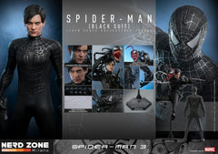 HOT TOYS - Spider-Man 3 Movie Masterpiece Action Figure 1/6 Spider-Man (Black Suit) 30 cm