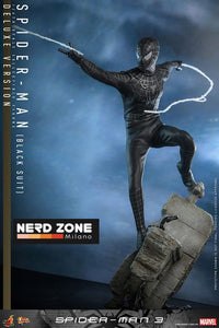 HOT TOYS - Spider-Man 3 Movie Masterpiece Action Figure 1/6 Spider-Man (Black Suit) (Deluxe Version) 30 cm   MMS728
