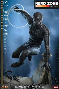 HOT TOYS - Spider-Man 3 Movie Masterpiece Action Figure 1/6 Spider-Man (Black Suit) (Deluxe Version) 30 cm   MMS728