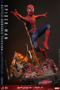PRE ORDINE - HOT TOYS - Spider-Man Movie Masterpiece Action Figure 1/6 Spider-Man (Battle Damaged Version) 30 cm