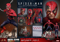PRE ORDINE - HOT TOYS - Spider-Man Movie Masterpiece Action Figure 1/6 Spider-Man (Battle Damaged Version) 30 cm